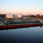 Stettin - Hafen bei Sonnenaufgang