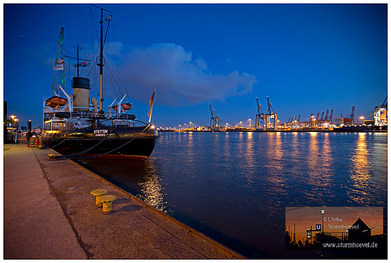 Stettin Hamburg zur blauen Stunde