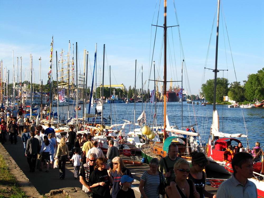 Stettin / Szczecin Hafenfest , Entlang dem Kai