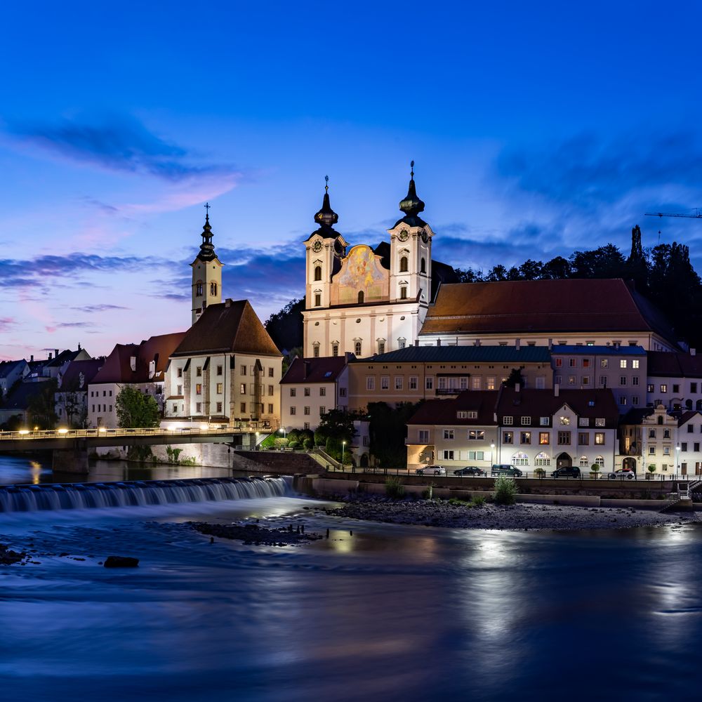 Steyr zur "blauen Stunde"