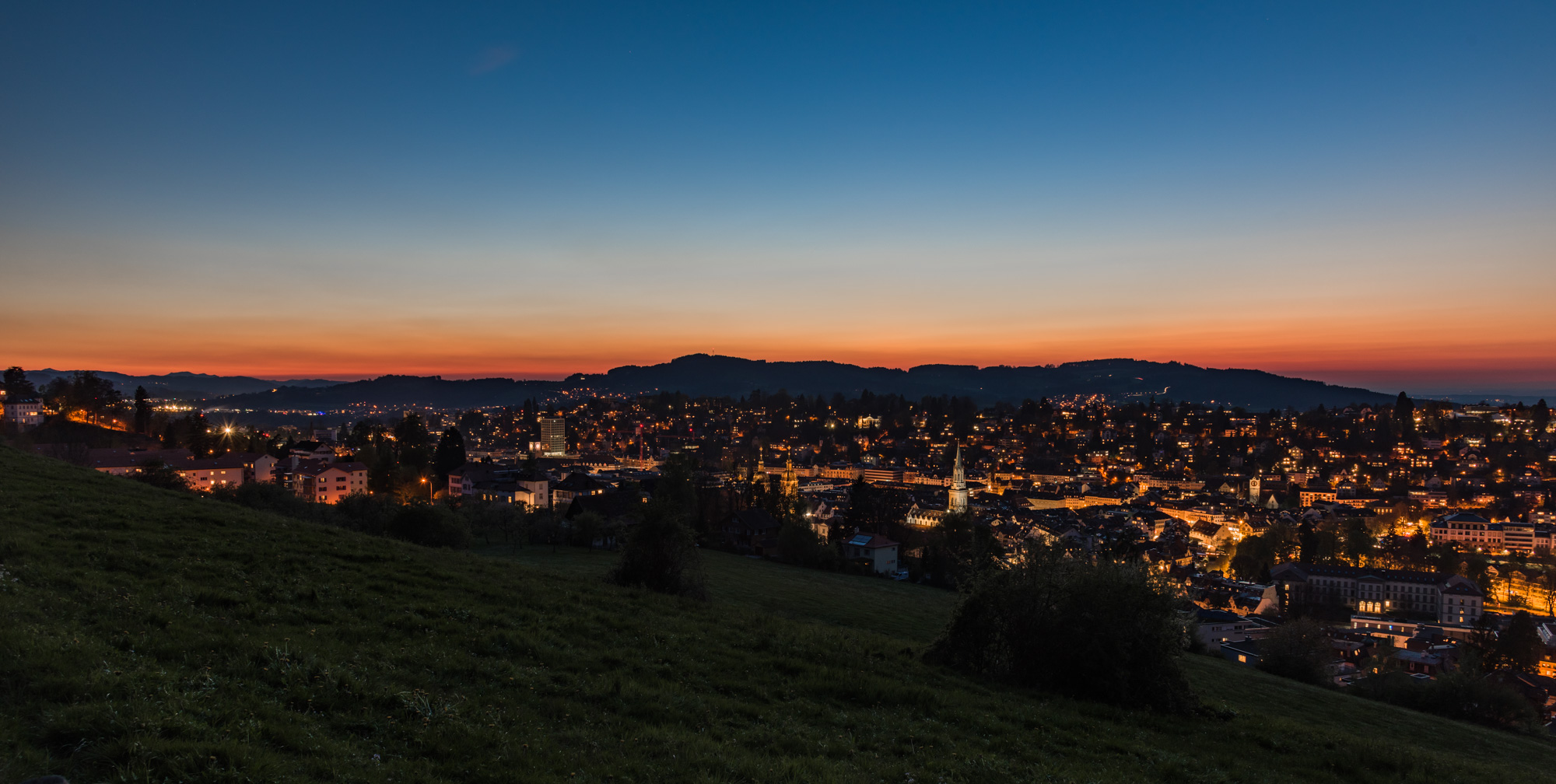 St.Gallen bei Nacht