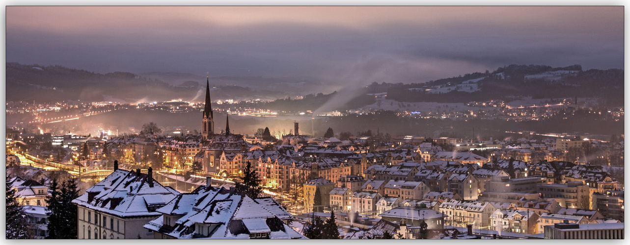 St.Gallen bei Nacht