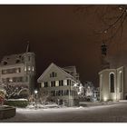 St.Gallen Gallusplatz im Schnee