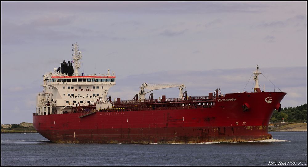 " STI CLAPHAM " Tanker, Nieuwe Waterweg, Rotterdam.