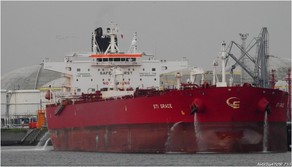 STI GRACE, Crude Oil Tanker, Roterdam.