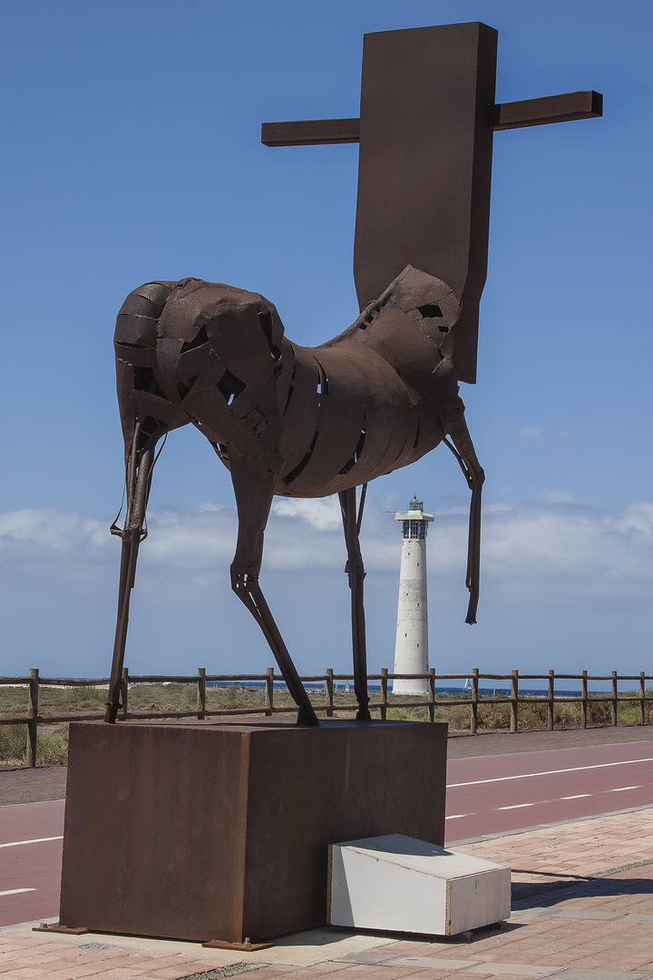 Stier und Leuchtturm