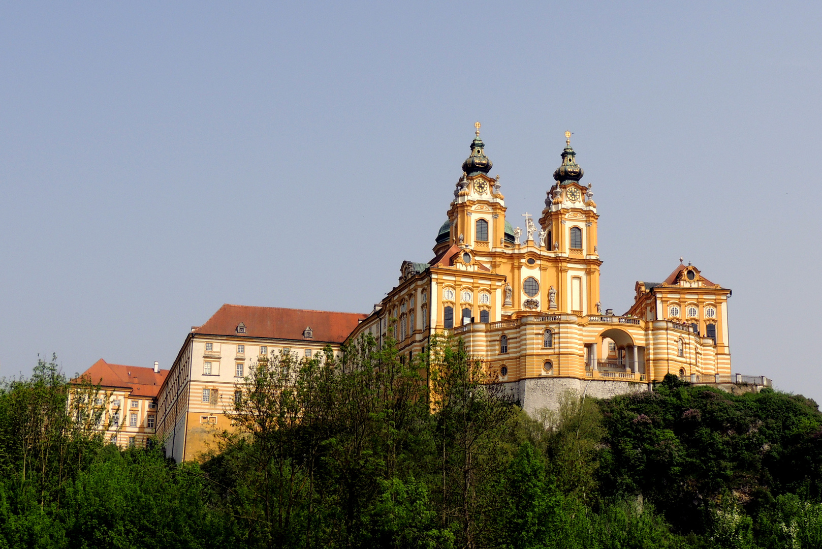 Stift Melk (Niederösterreich) in der Abendsonne