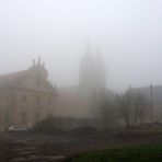 Stift Tepl im Nebel