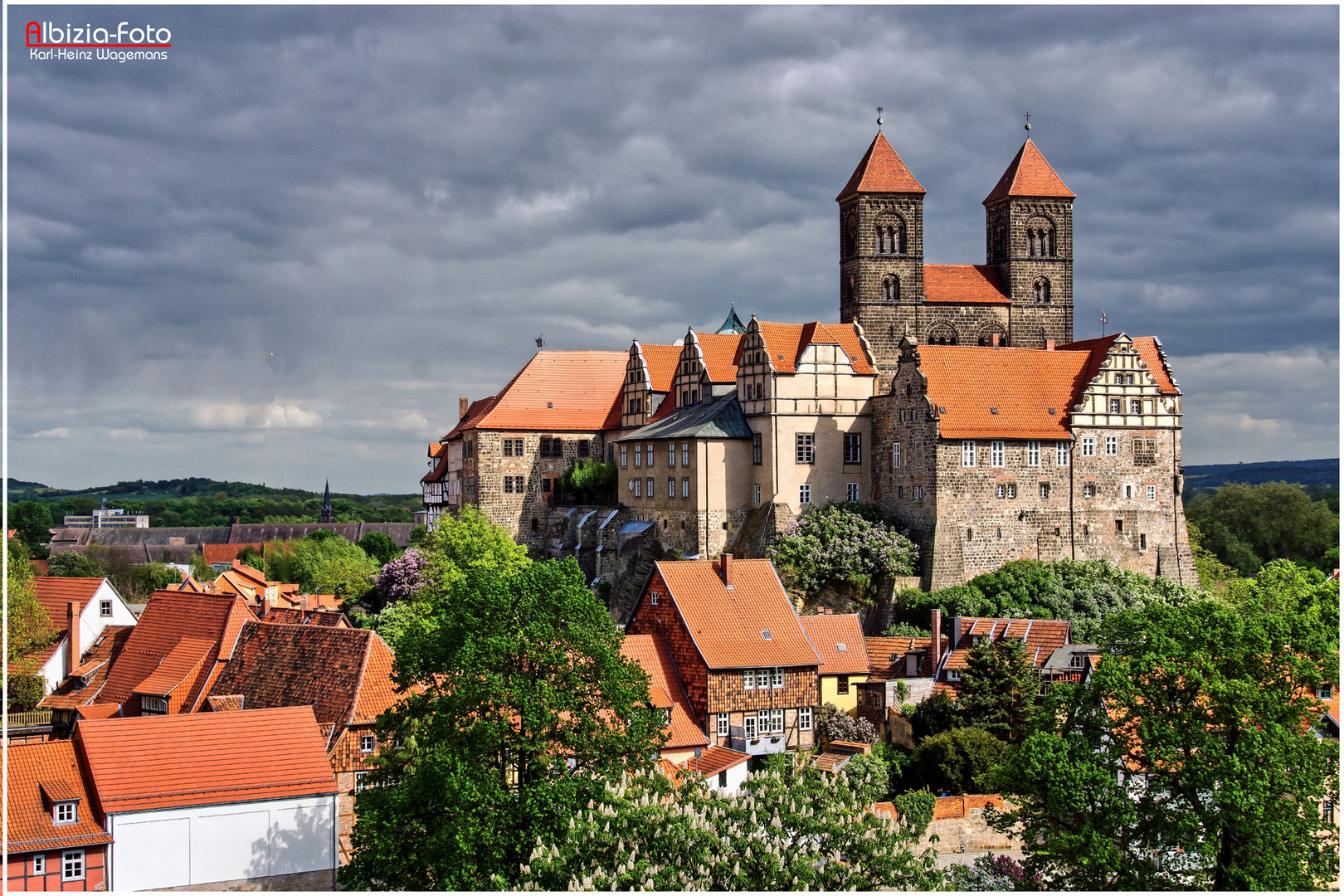 Stiftsburg mit der Stiftskirche St. Servatii - Variante 2