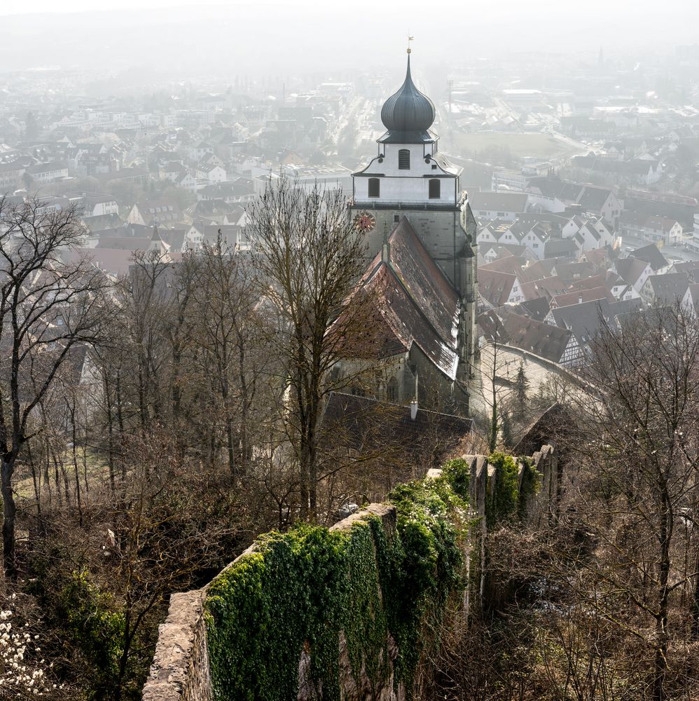 Stiftskirche Herrenberg Foto & Bild kirche, mauer, stadt Bilder auf