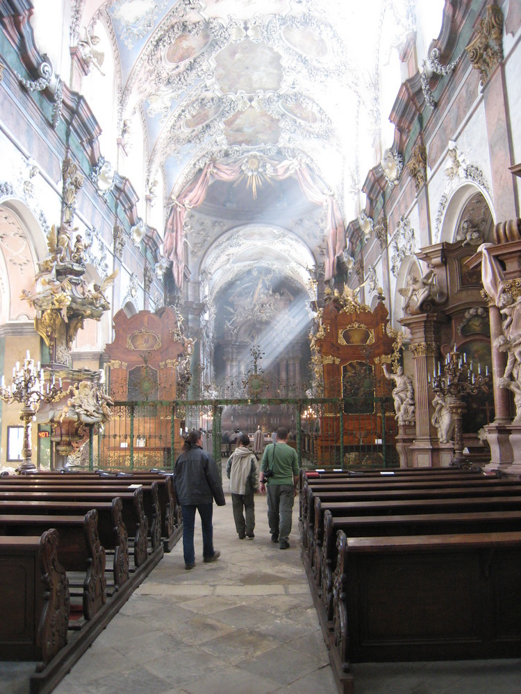 Stiftskirche in Ossegg (Osek) in Böhmen