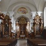 Stiftskirche Mariä Himmelfahrt  Obermedlingen Blick zum Altar