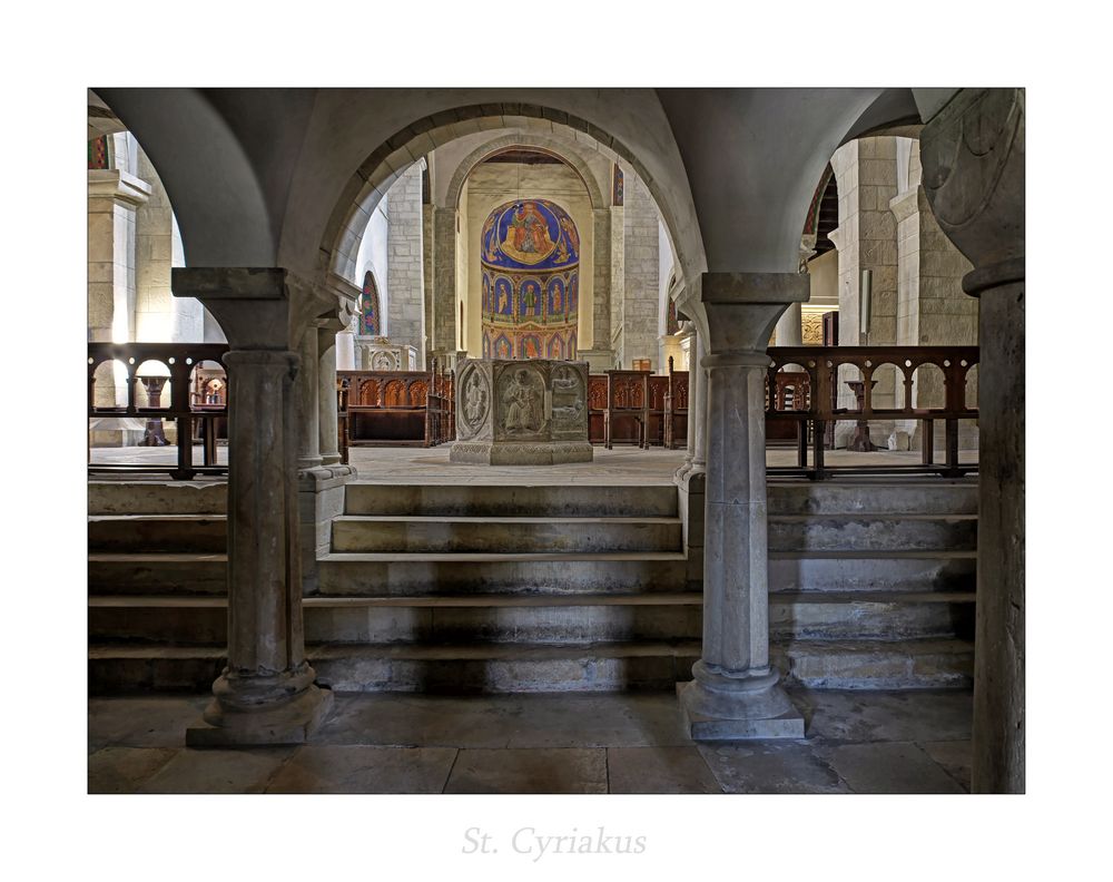 Stiftskirche St. Cyriakus(Gernrode) " Blick zum Chor, aus meiner Sicht*..."