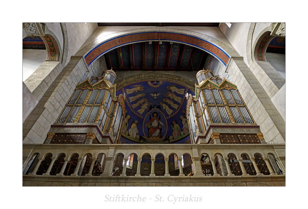 Stiftskirche St. Cyriakus(Gernrode) " Blick zur Orgel, aus meiner Sicht..."