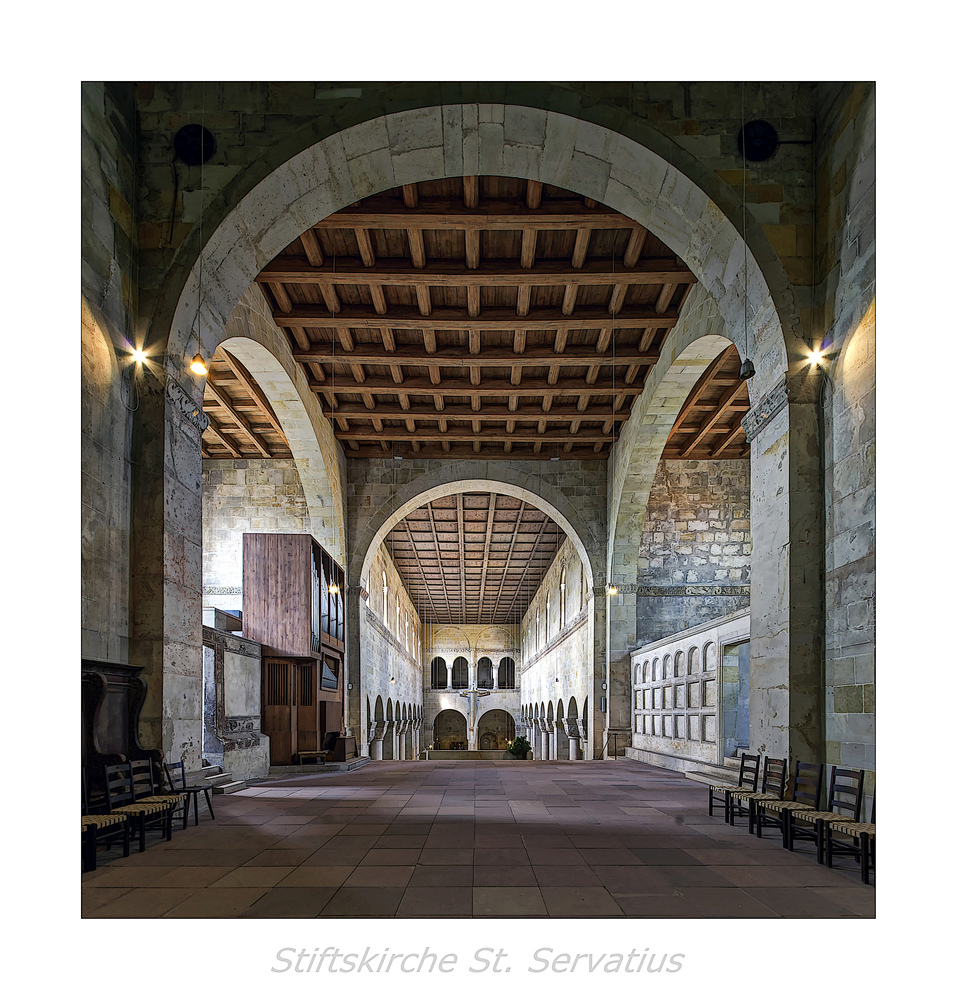 Stiftskirche St. Servatius (Quedlinburg) " Blick nach Westen vom Hochchor ..."