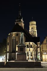 Stiftskirche Stuttgart Sicht vom Schillerplatz