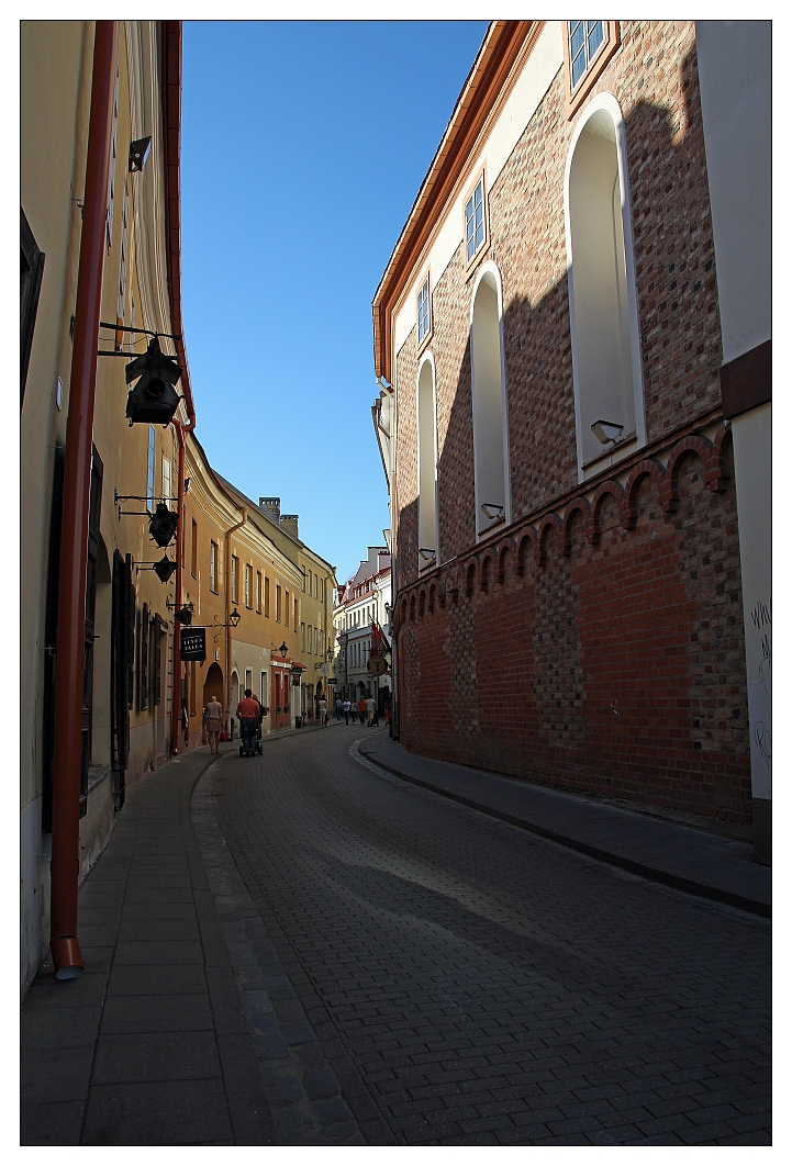 Stikliu Strasse in der Altstadt von Vilnius im ehem. "kleinen Ghetto"