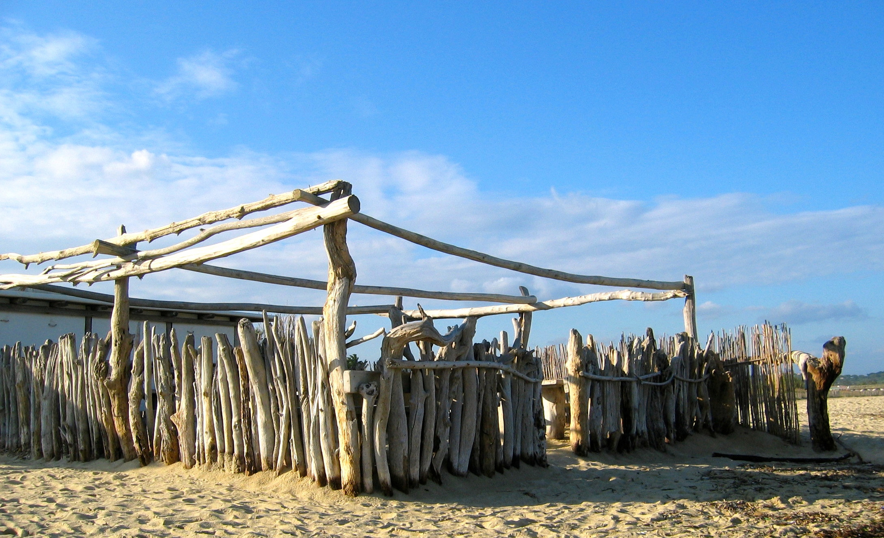stil life beach structure