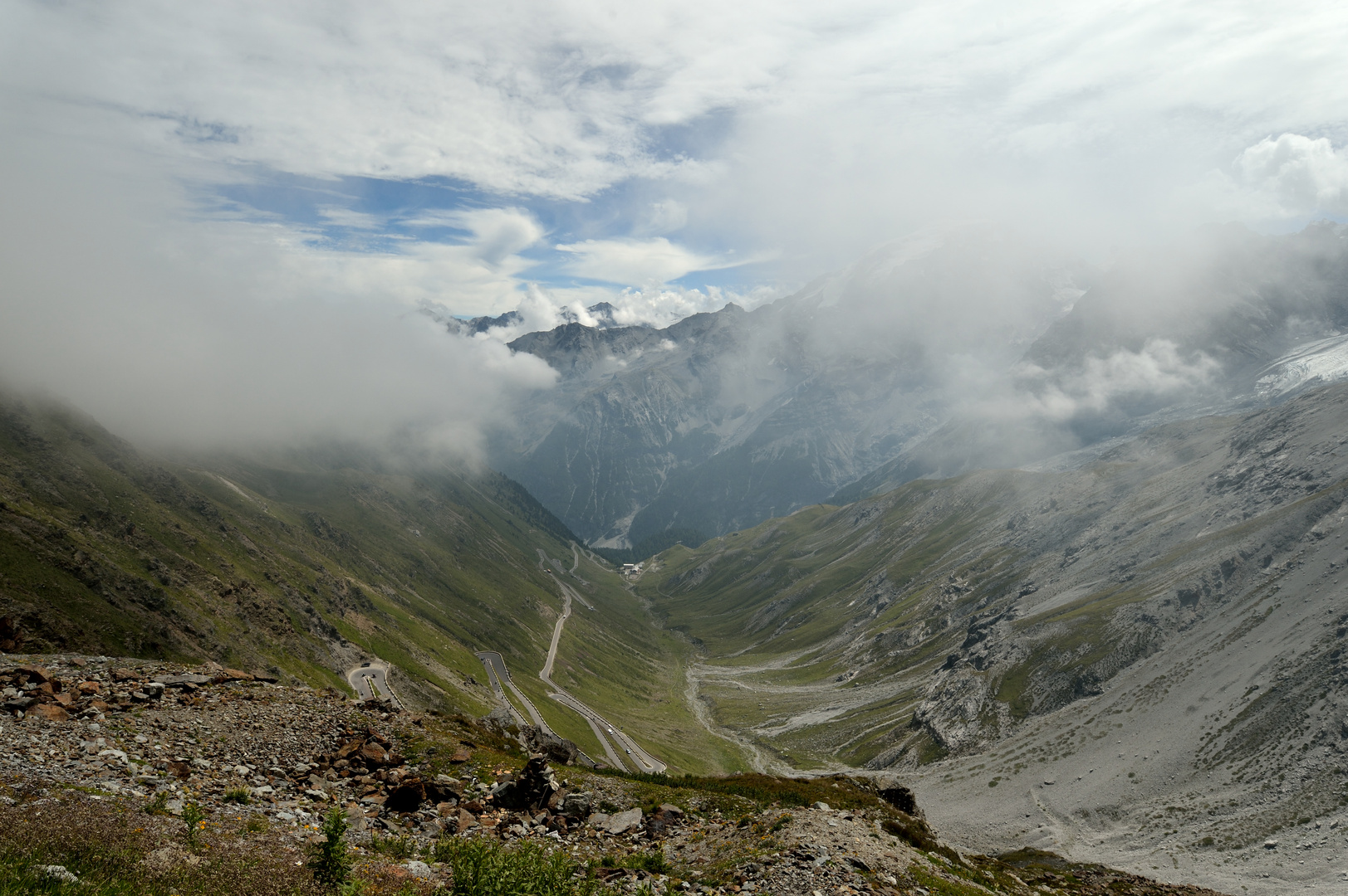 Stilfser Joch mit Blick auf die Franzensfeste