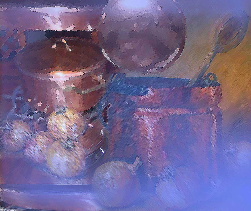 Still life "Copper pots"