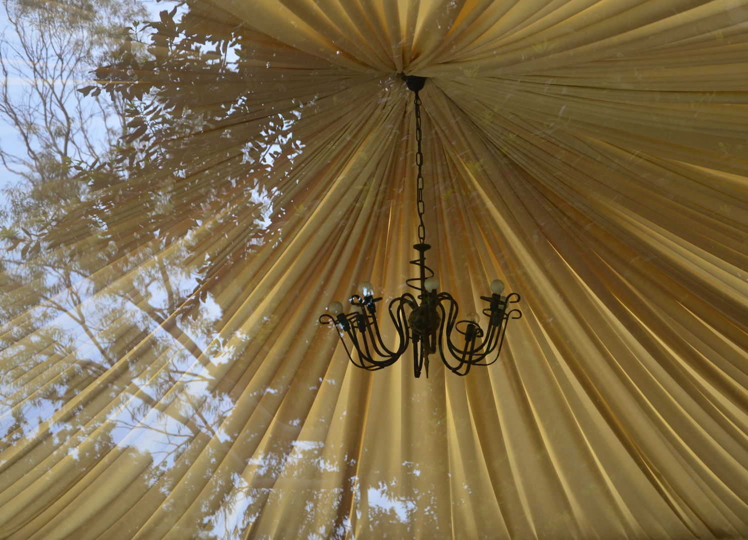 Still life with chandelier