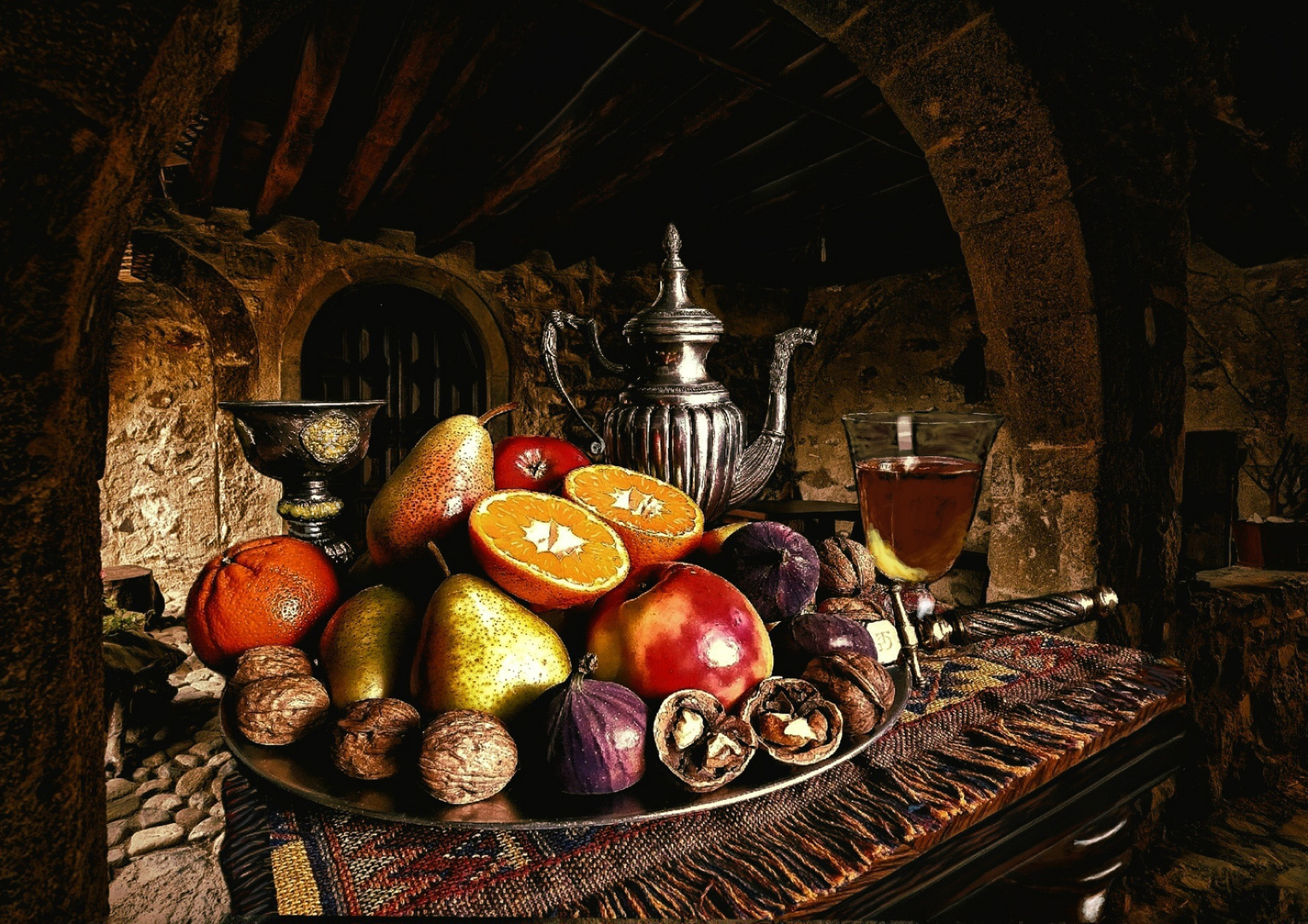 Still life with fruit