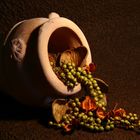 Still life with Terracotta Jar and dried fruit