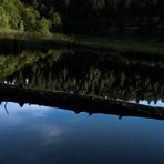 still ruht der See, Sterne funkeln am Firmament,  fahl beleuchtet der Mond den Wald