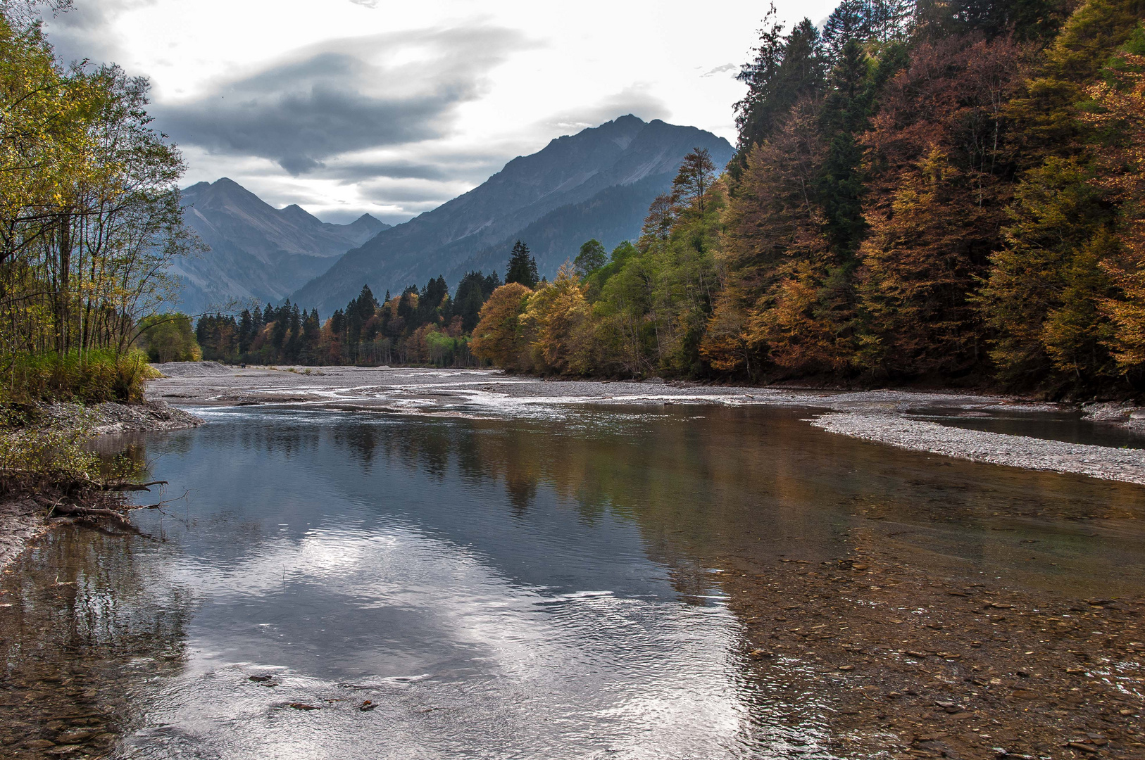 Stillach im Herbst