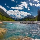 Stillach River in Oberstdorf