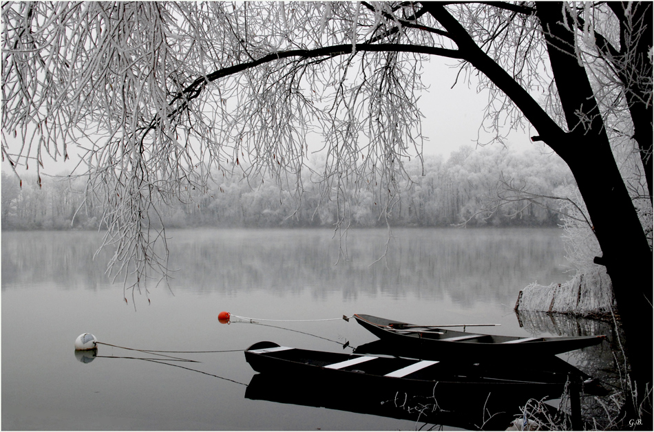 Stille am Grötzinger Baggersee von Gabriele Benzler 