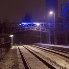 Stille Bahnstrecke im Hüttengelände