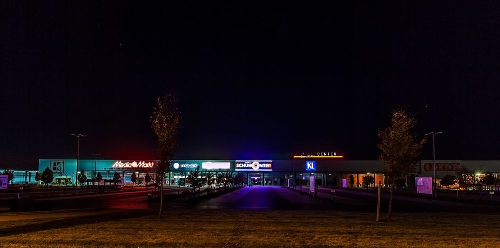 Stille der Nacht - Einkaufsmeile in Landsberg