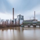 Stille im Düsseldorfer Hafen