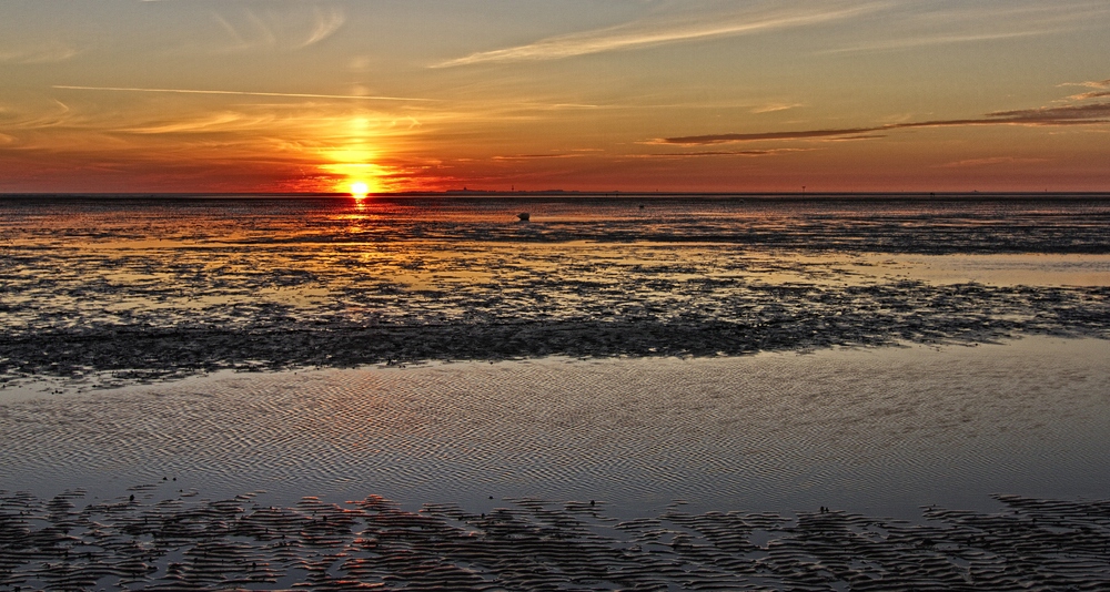 Stille liegt über dem Wattenmeer