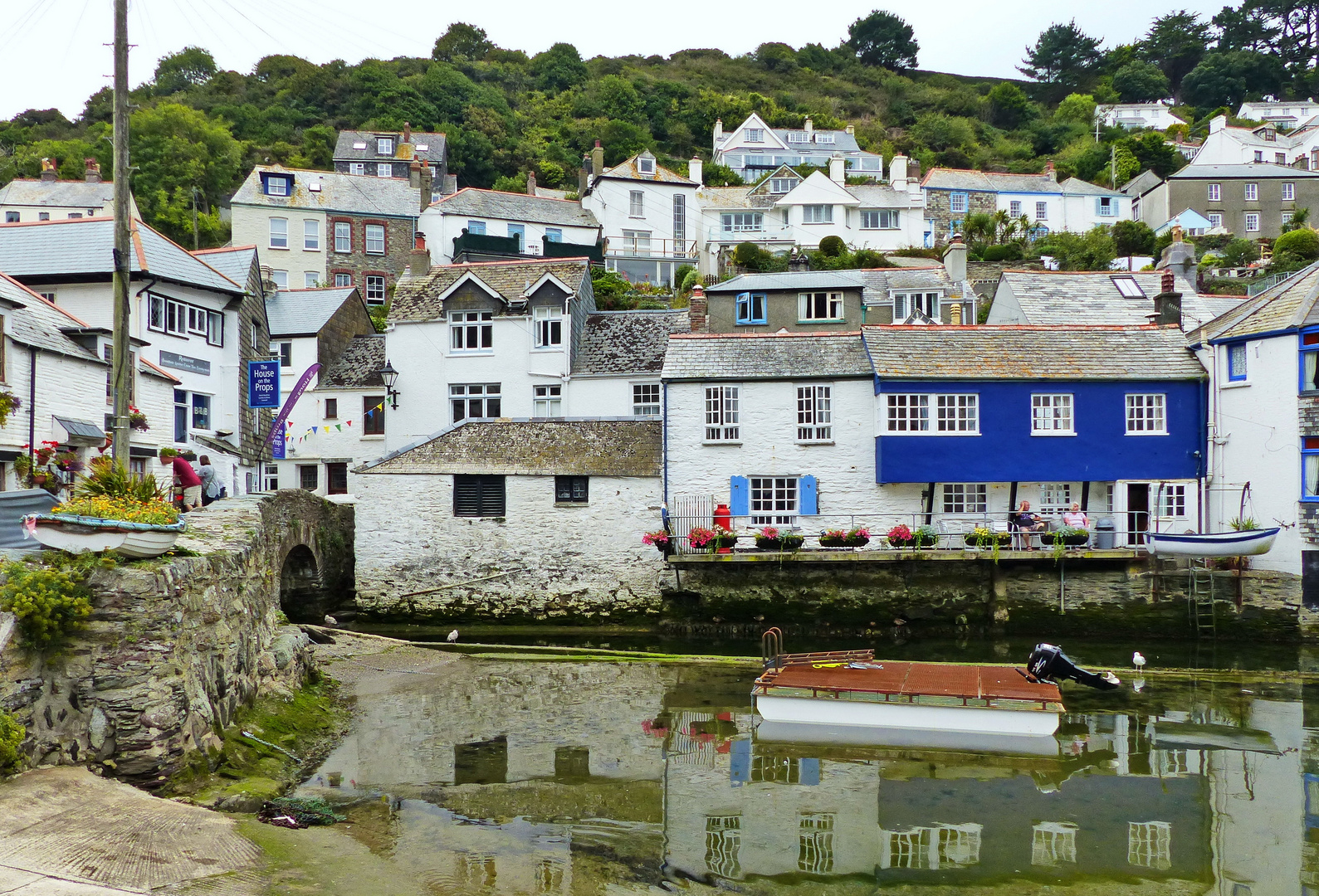 Stille Spiegelung in Polperro