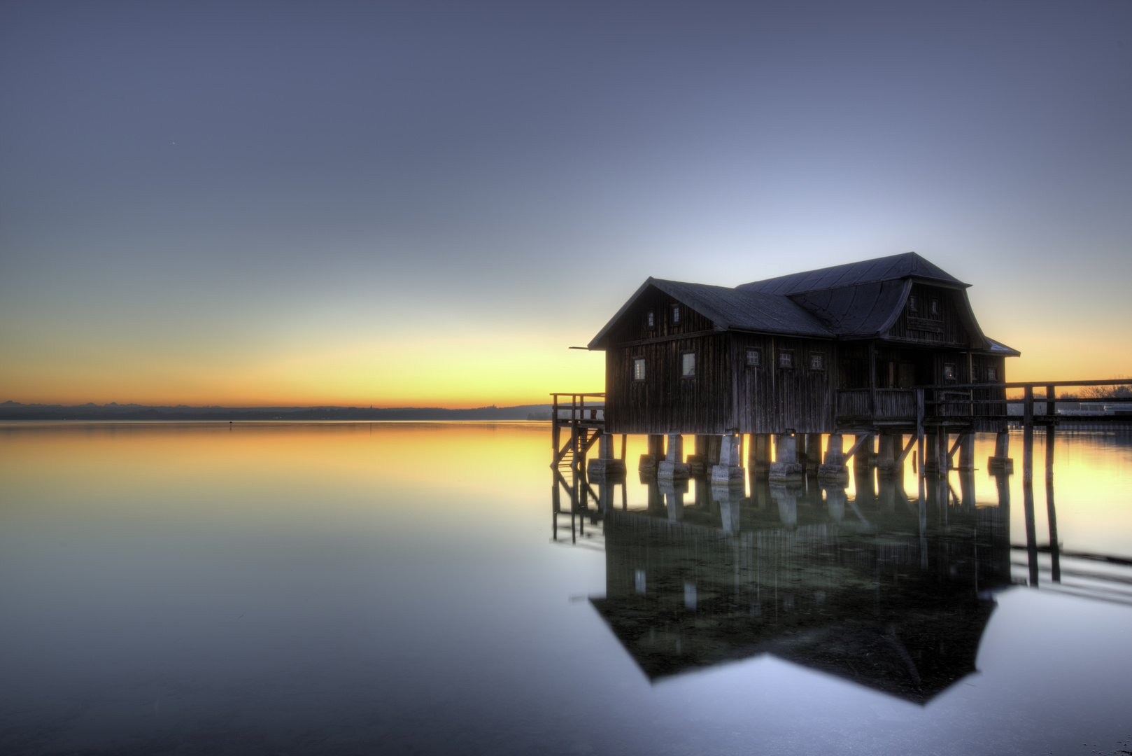 Stille Stunde am See