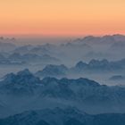 Stille Stunde über den Alpen