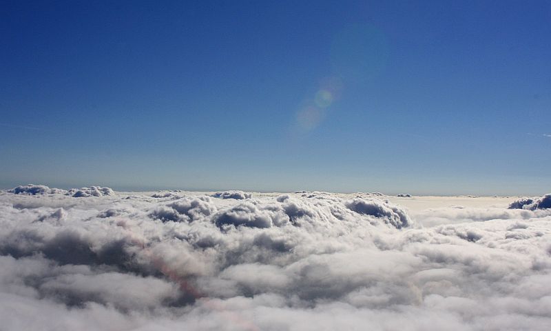 Stille über den Wolken ...