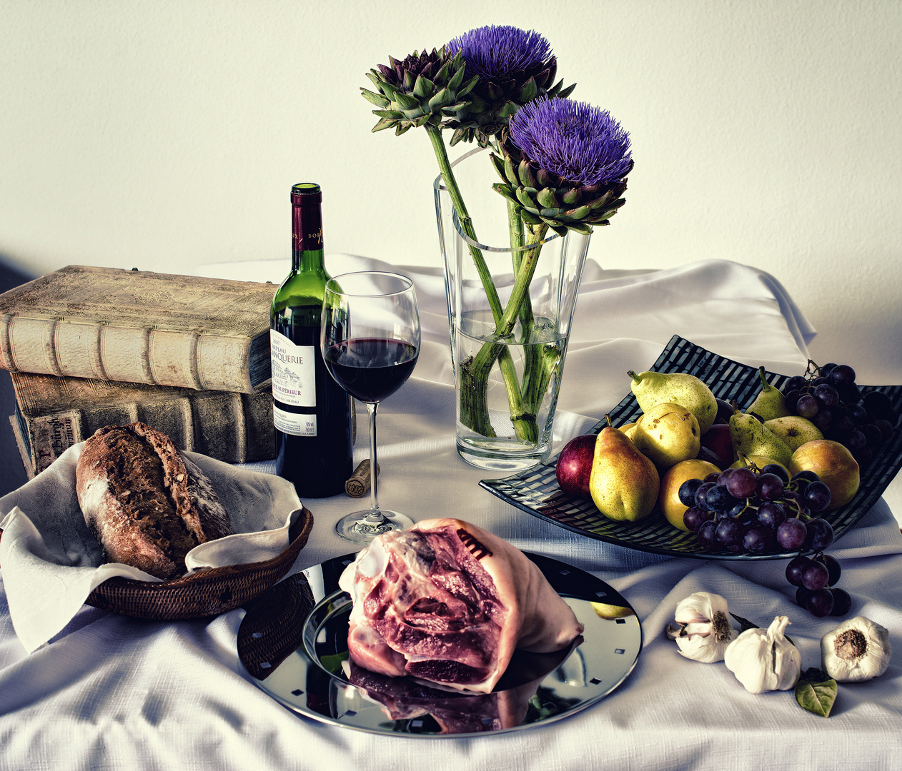 Stilleben mit Schweinshaxe Foto &amp; Bild | stillleben, food-fotografie ...