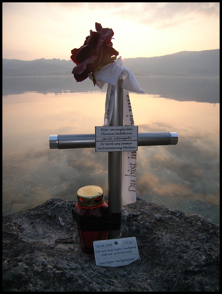 Stiller Augenblick an der "Schwarzen Brücke"