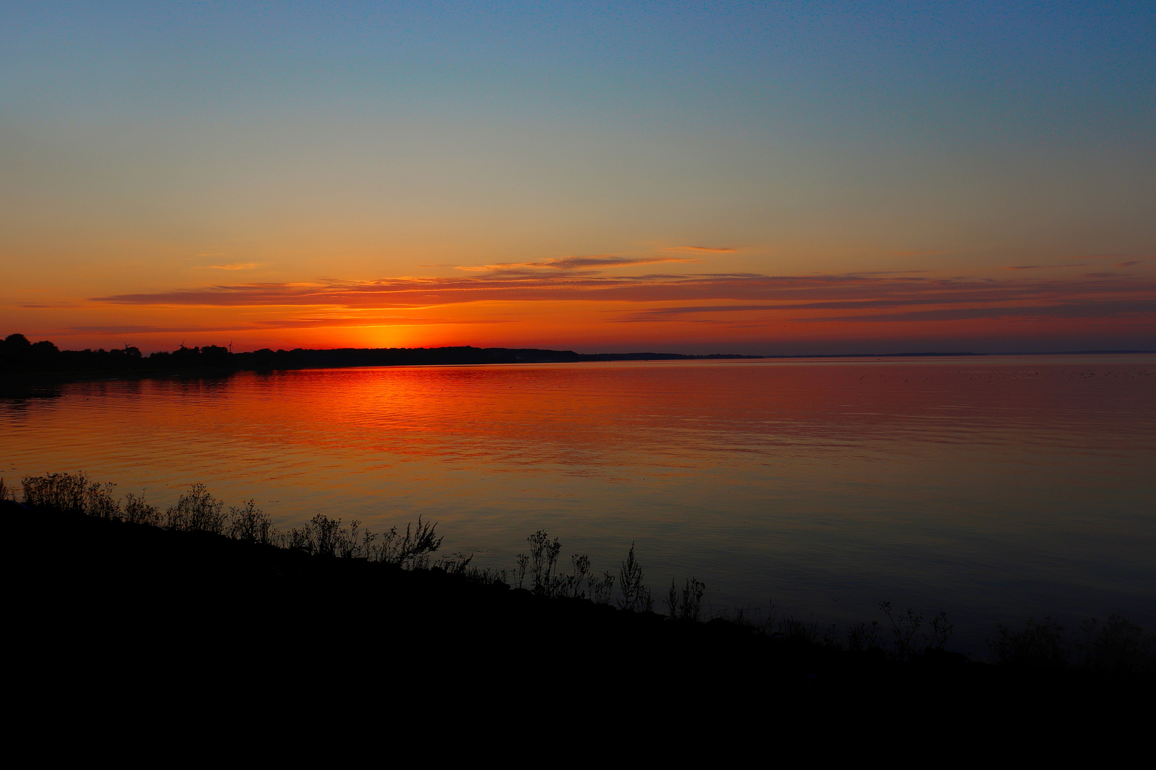 Stiller Sonnenuntergang