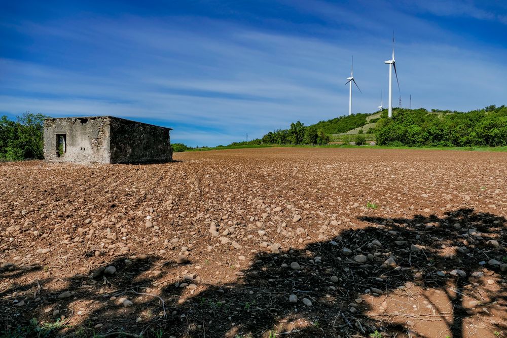 stilles örtchen mit windkraft