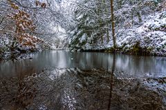 Stilles Winter- vor sich her -Getümpel