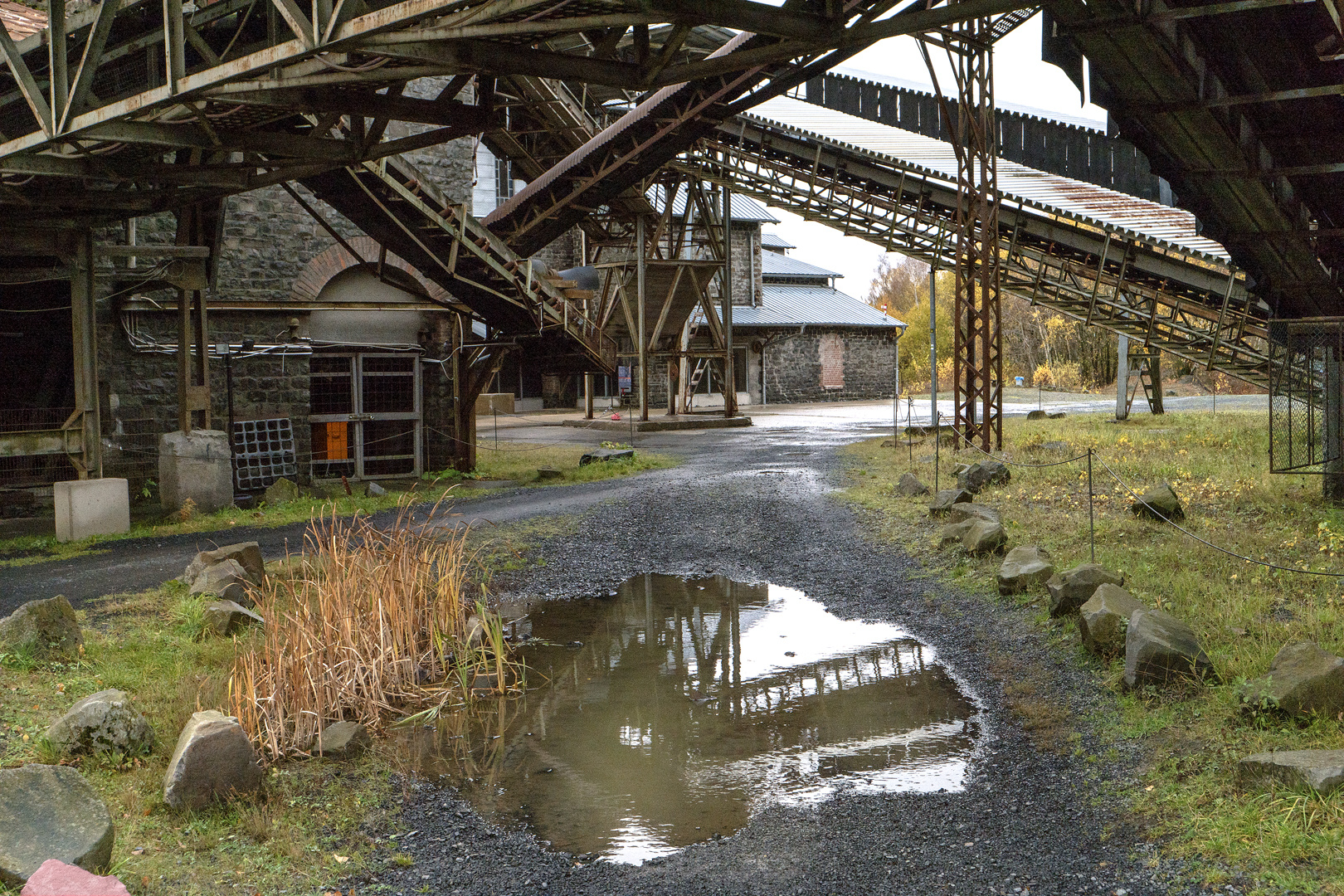 Stillgelegter Basaltabbau