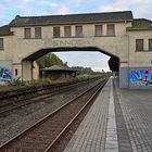 Stillgelegter Gleisübergang am Bf Sande (Kr. Friesland)