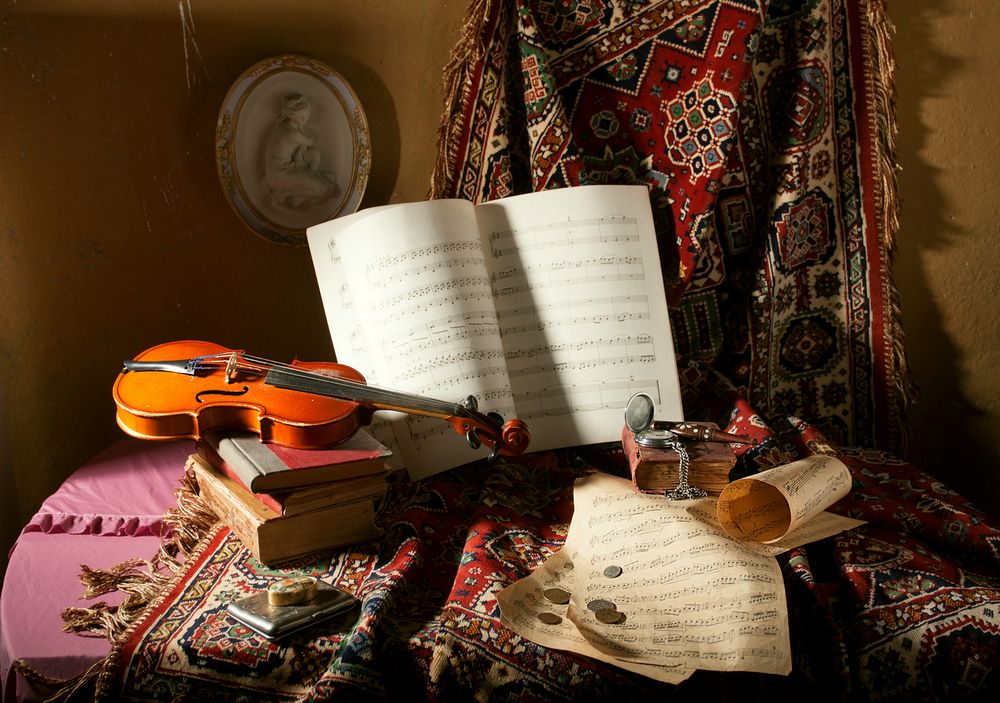 Stillleben mit Geige