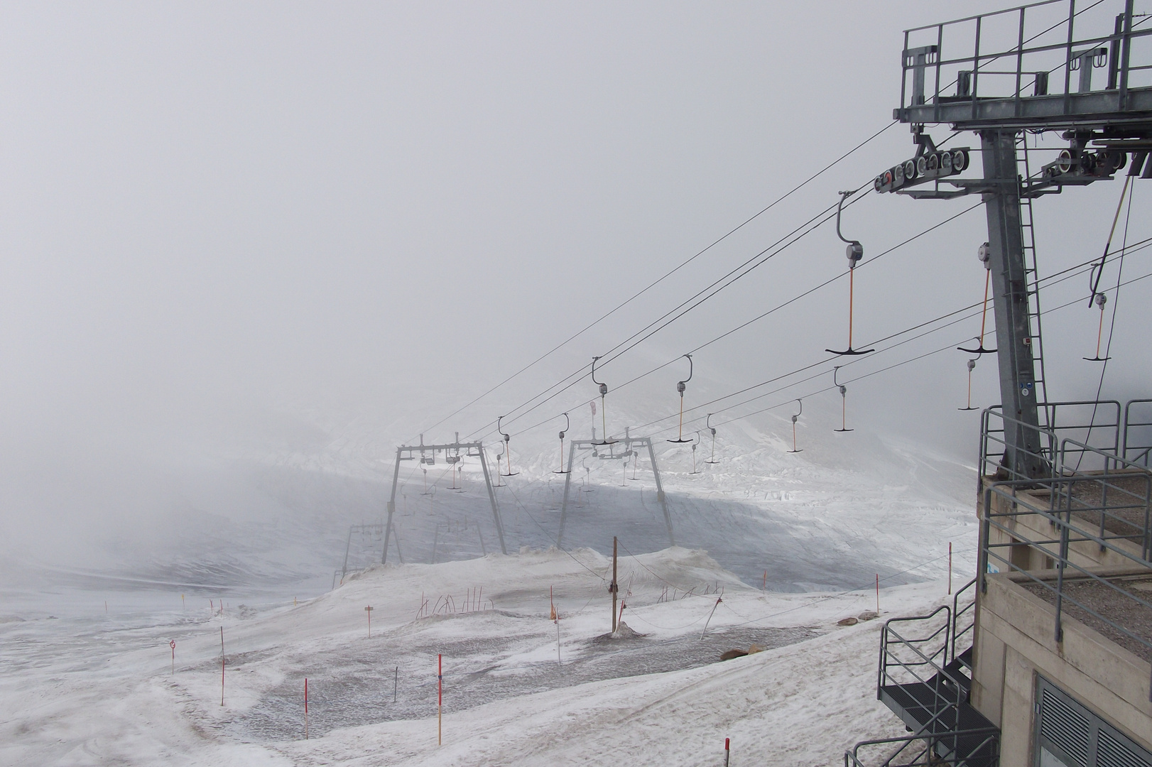 Stillstand am Hintertuxer Gletscher