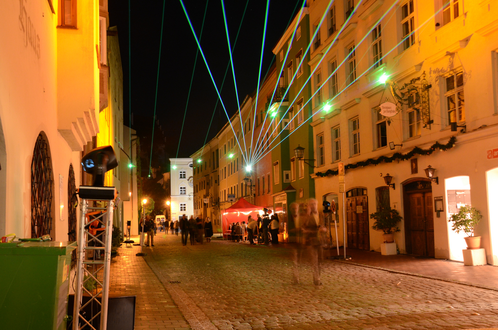 Stillstand bei der Lasershow