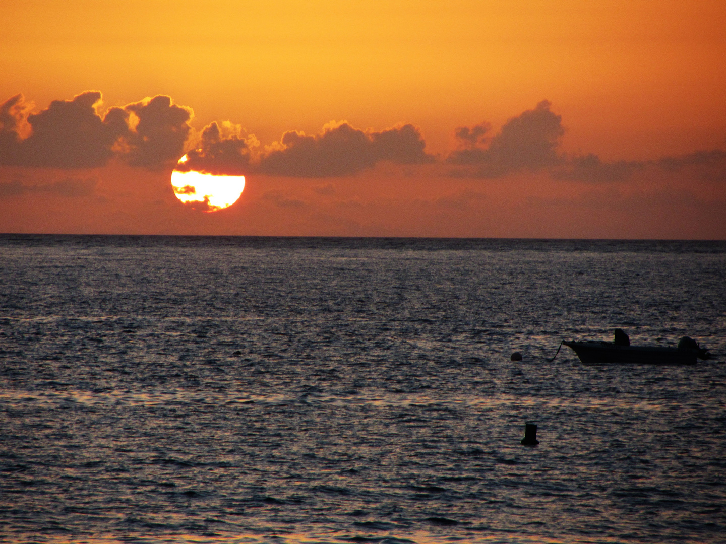 stimmiger Sonnenuntergang